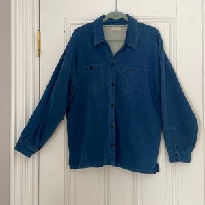 Madewell Cotton Denim Oversized Buttondown